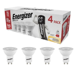 S14425 Energizer LED GU10 345lm 4.2W 3,000K (Warm White), Box of 4