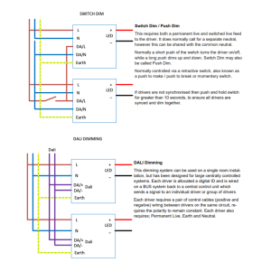 Switch Dimming & Dali Dimming Wiring Guide