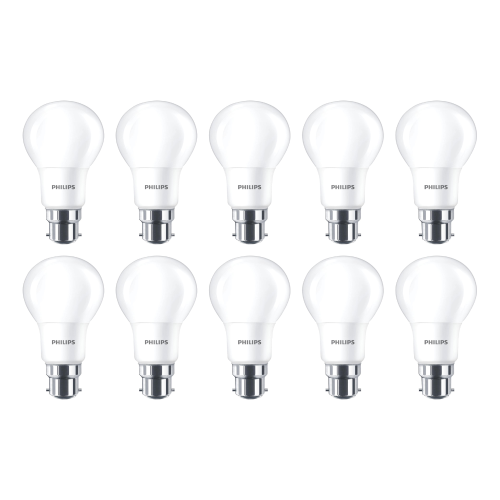 10 Pack Philips CorePro LED 7.5w A60 B22 930