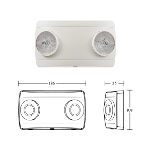 ELP 2x2w LED TwinSpot - MiniTF660WM3 Dimensions