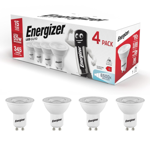 S14426 Energizer LED GU10 345lm 4.2W 6,500K (Daylight), Box of 4